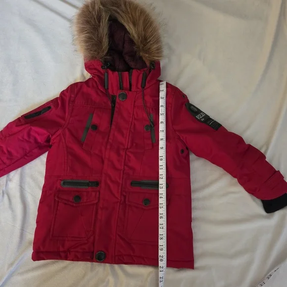 Point Zero Red Parka Jacket - Picture 6 of 15